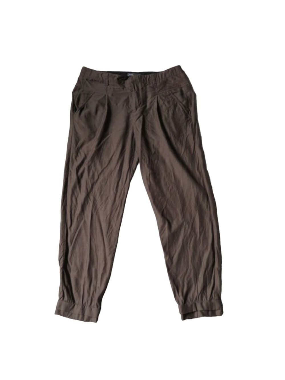 Vince Crop Business Casual Pants Bemberg Cotton Silky Soft Size 2 Brown